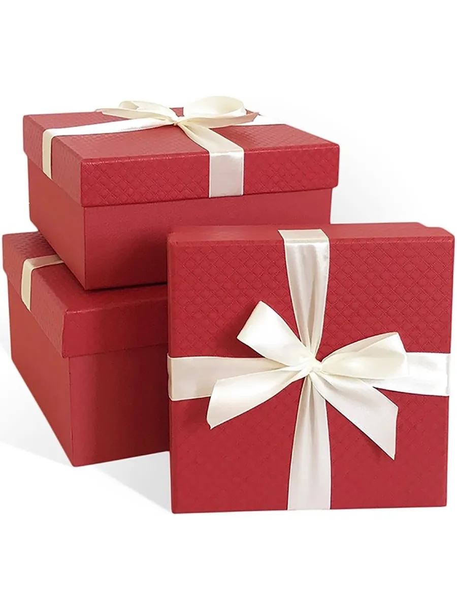 Подарочные коробки с бантом
