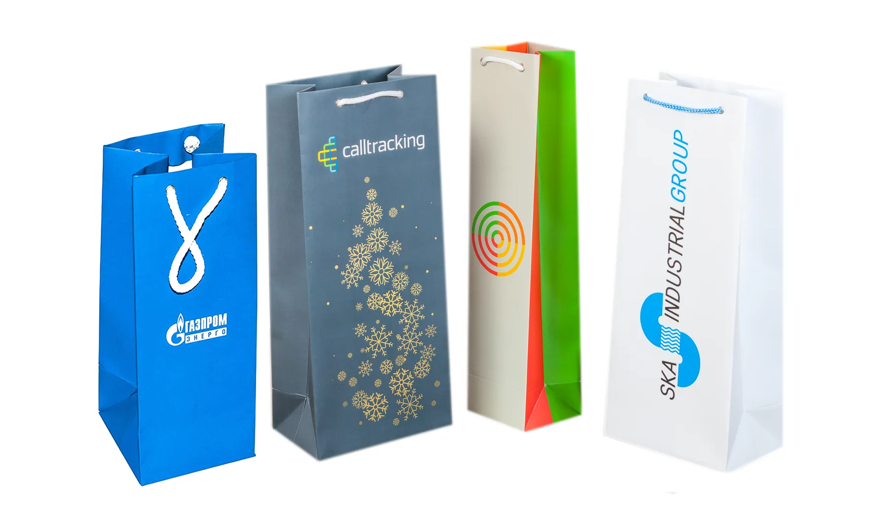 Бумажные пакеты под бутылку