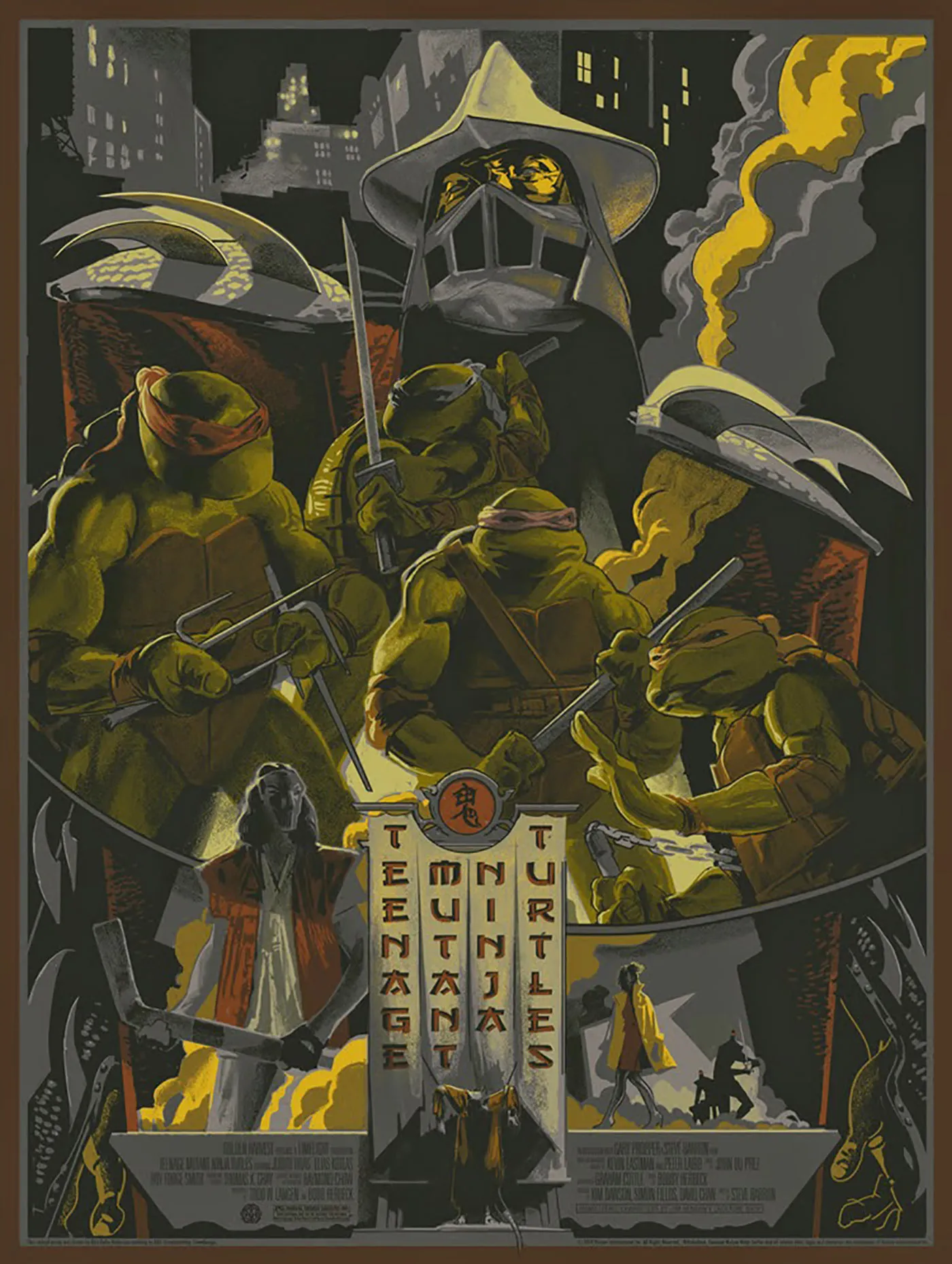 Печать плаката комикса Черепашки ниндзя