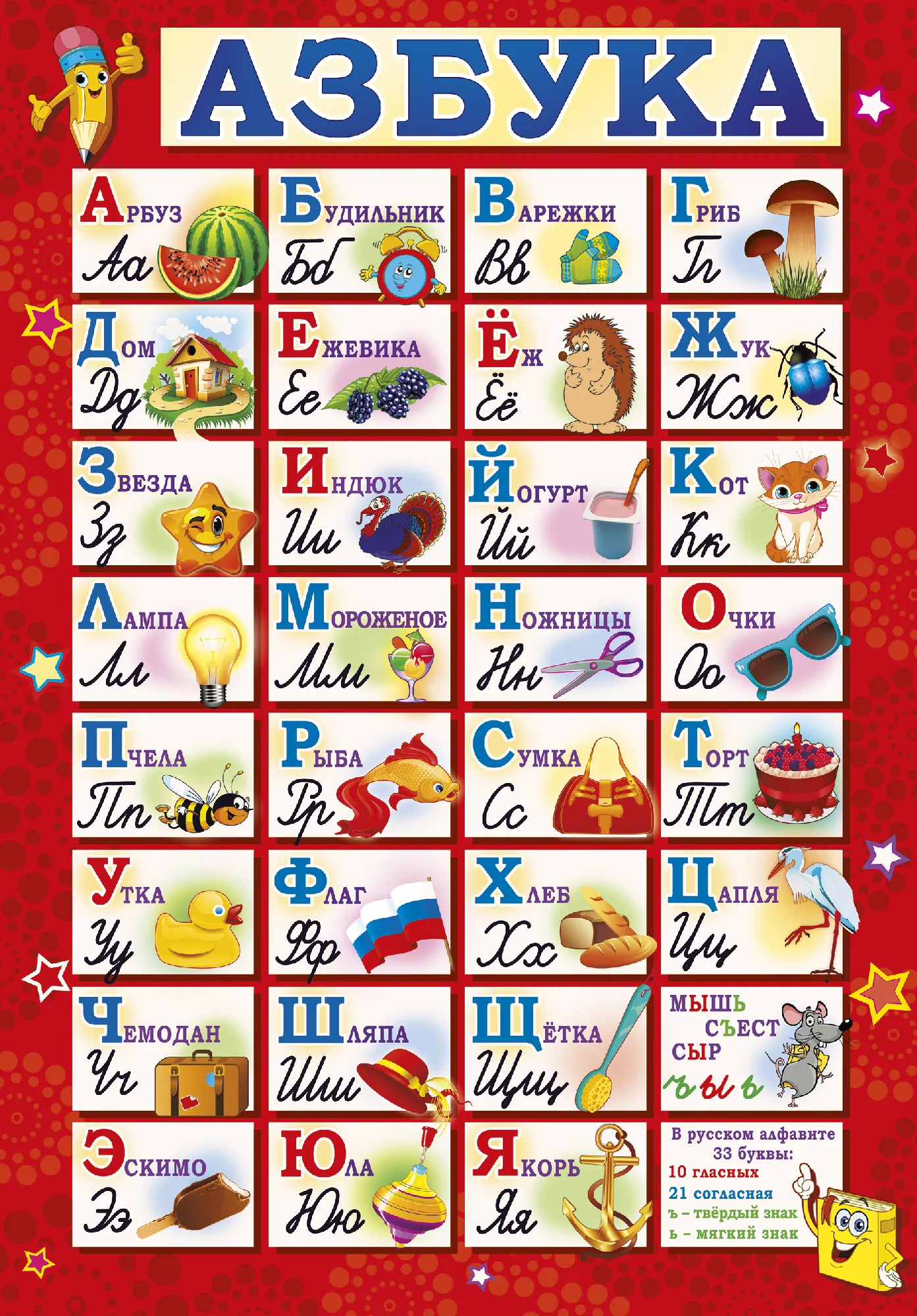 Печать плакатов с прописными буквами