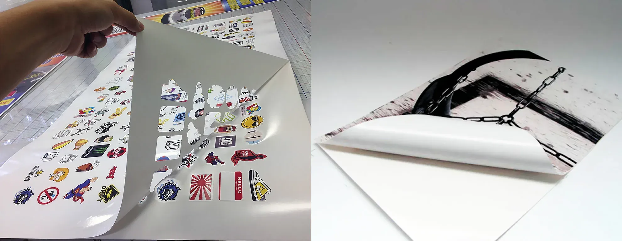 Печать самоклеящихся плакатов