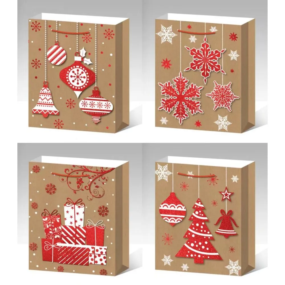 Новогодние бумажные пакеты