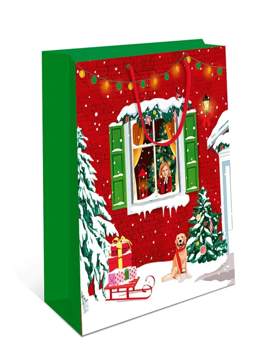 Новогодние бумажные пакеты