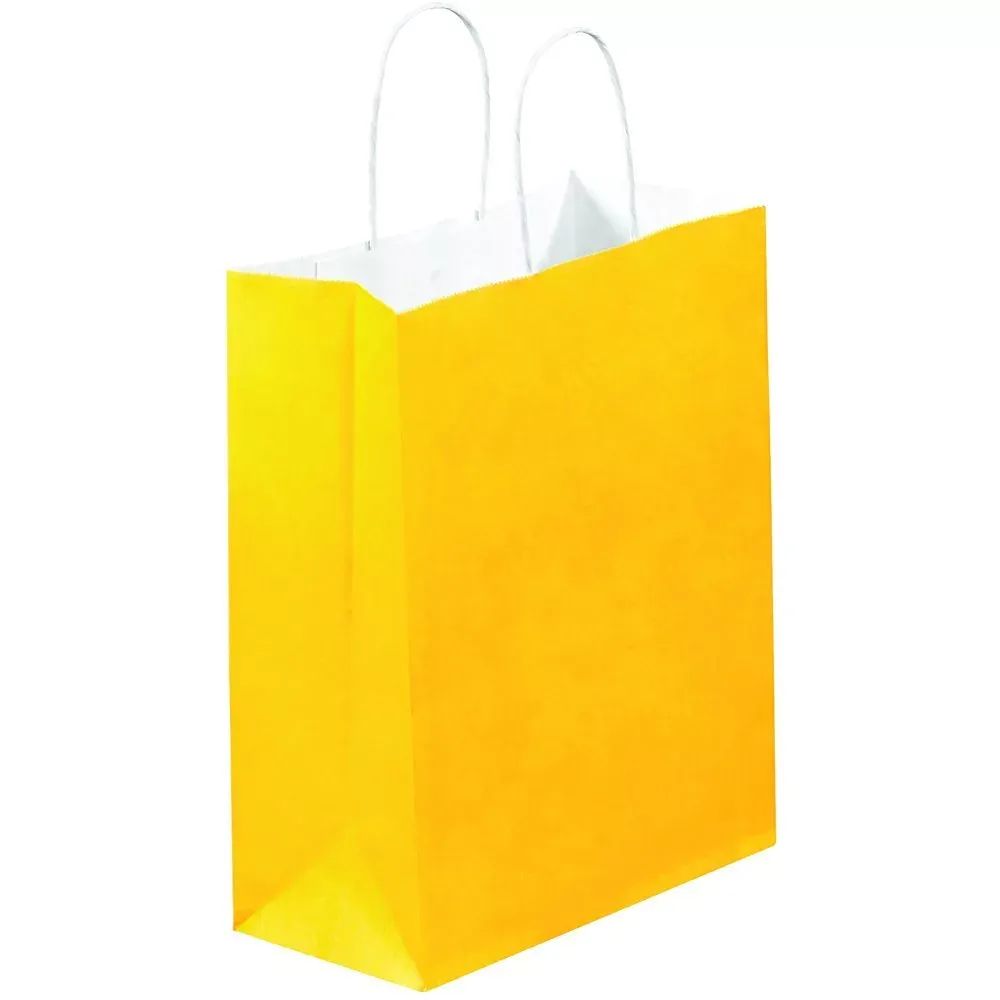 Желтые бумажные пакеты