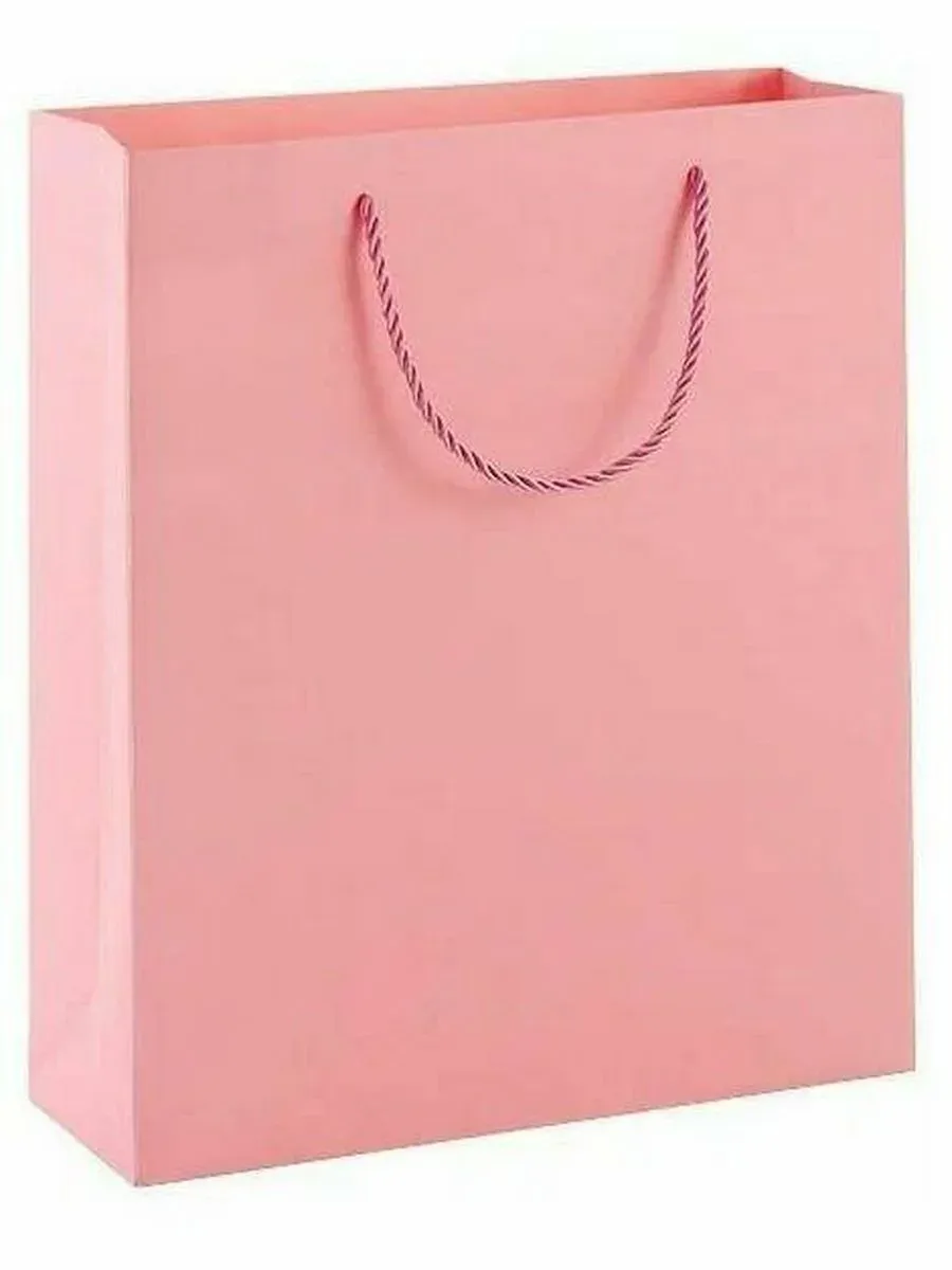 Розовые бумажные пакеты