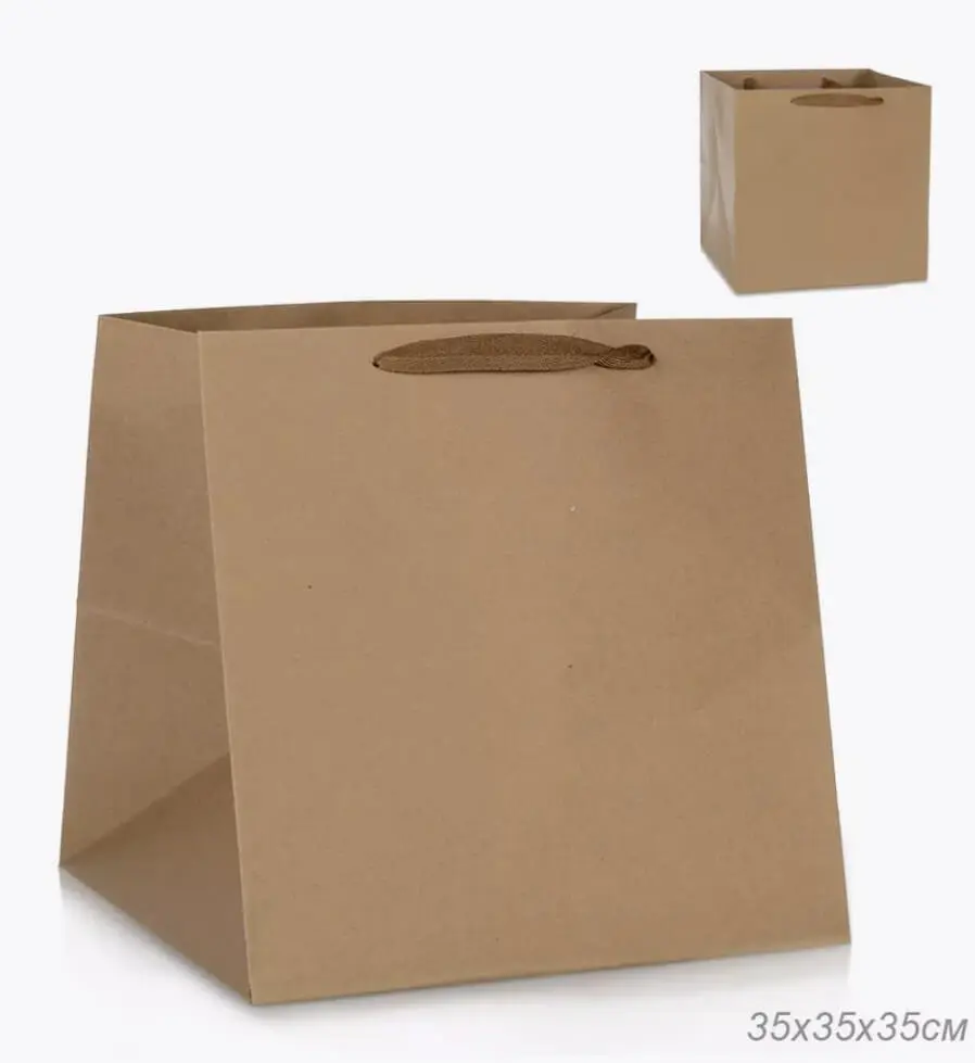 Бумажные пакеты 35х35 см