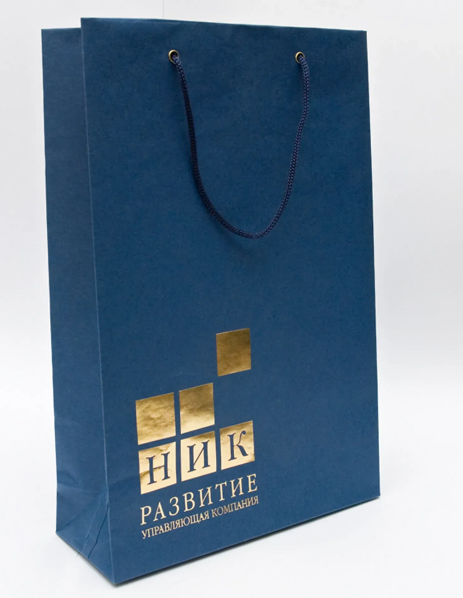 Бумажные пакеты с логотипом 17х35х15 см