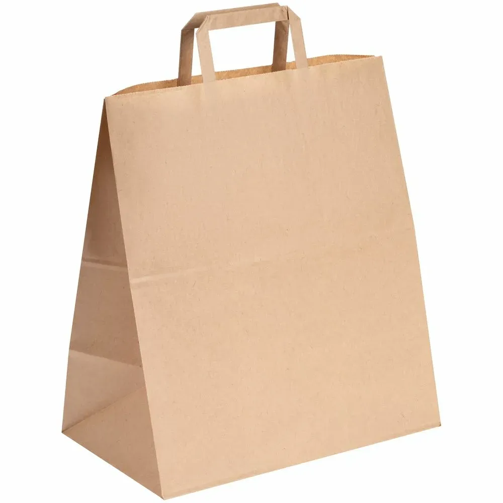 Бежевые бумажные пакеты