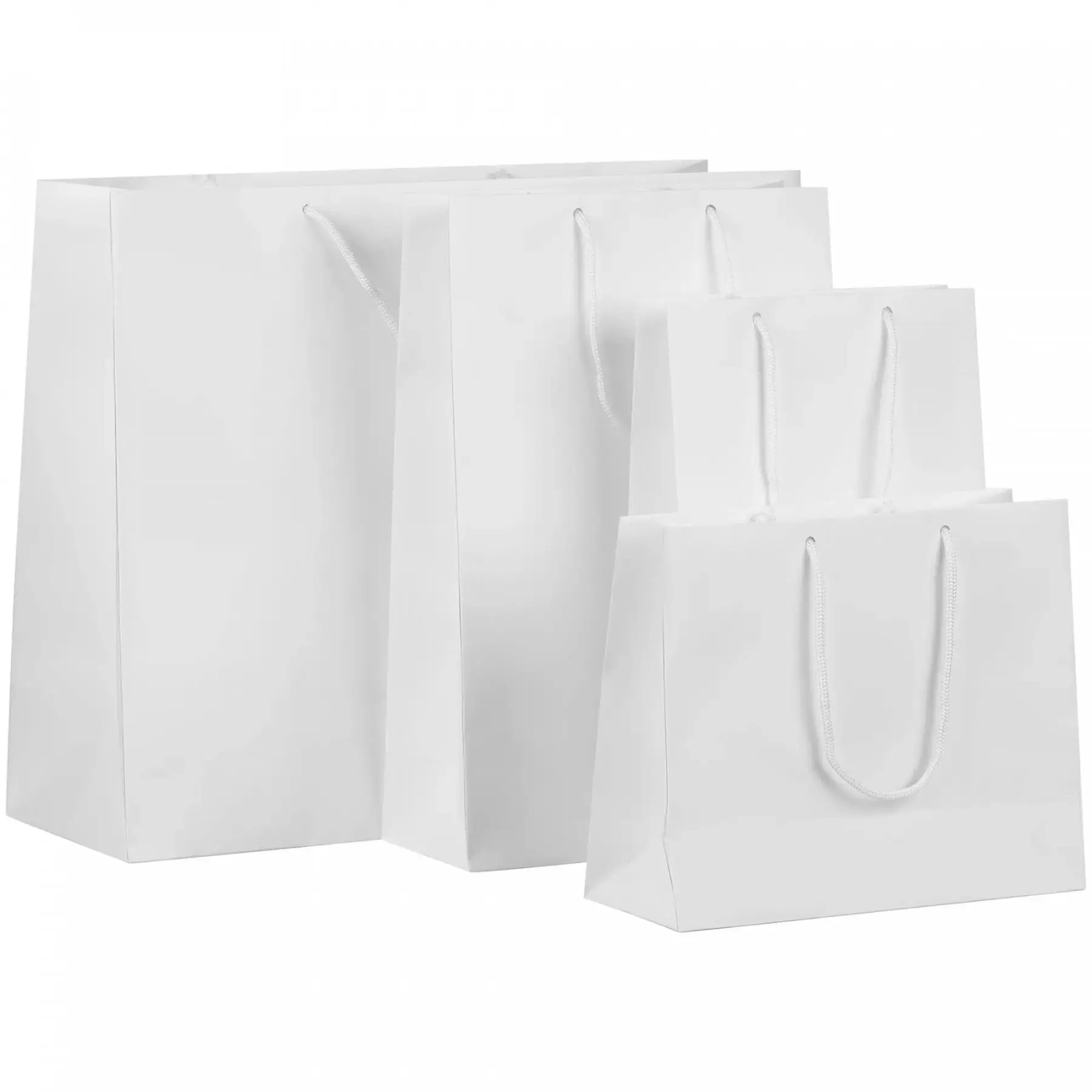 Белые бумажные пакеты
