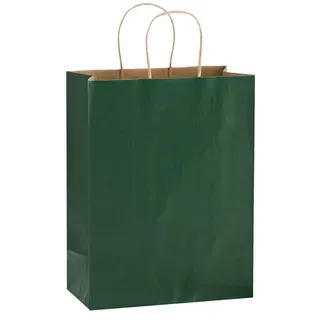 Зеленые бумажные пакеты