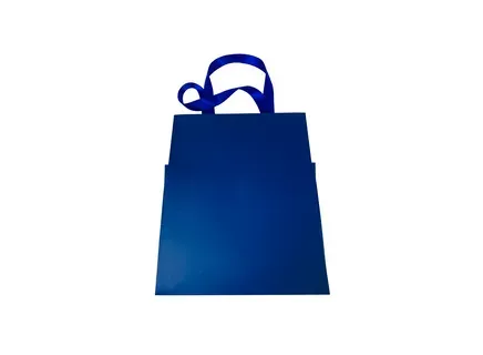 Синие бумажные пакеты