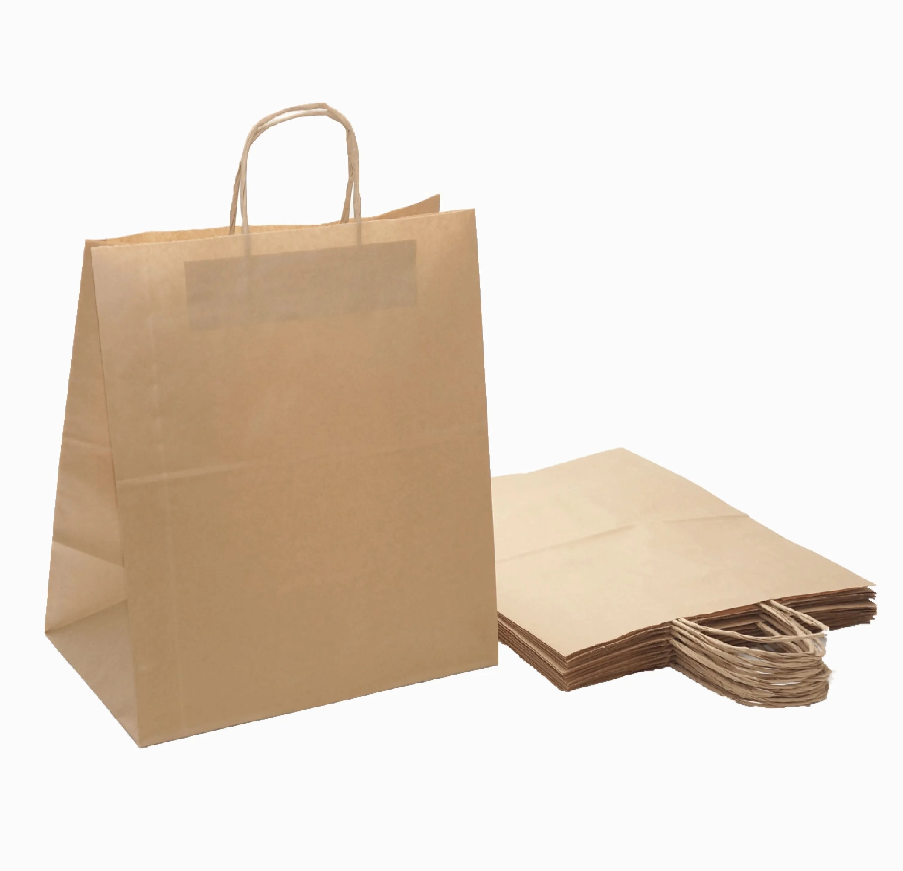 Бежевые бумажные пакеты