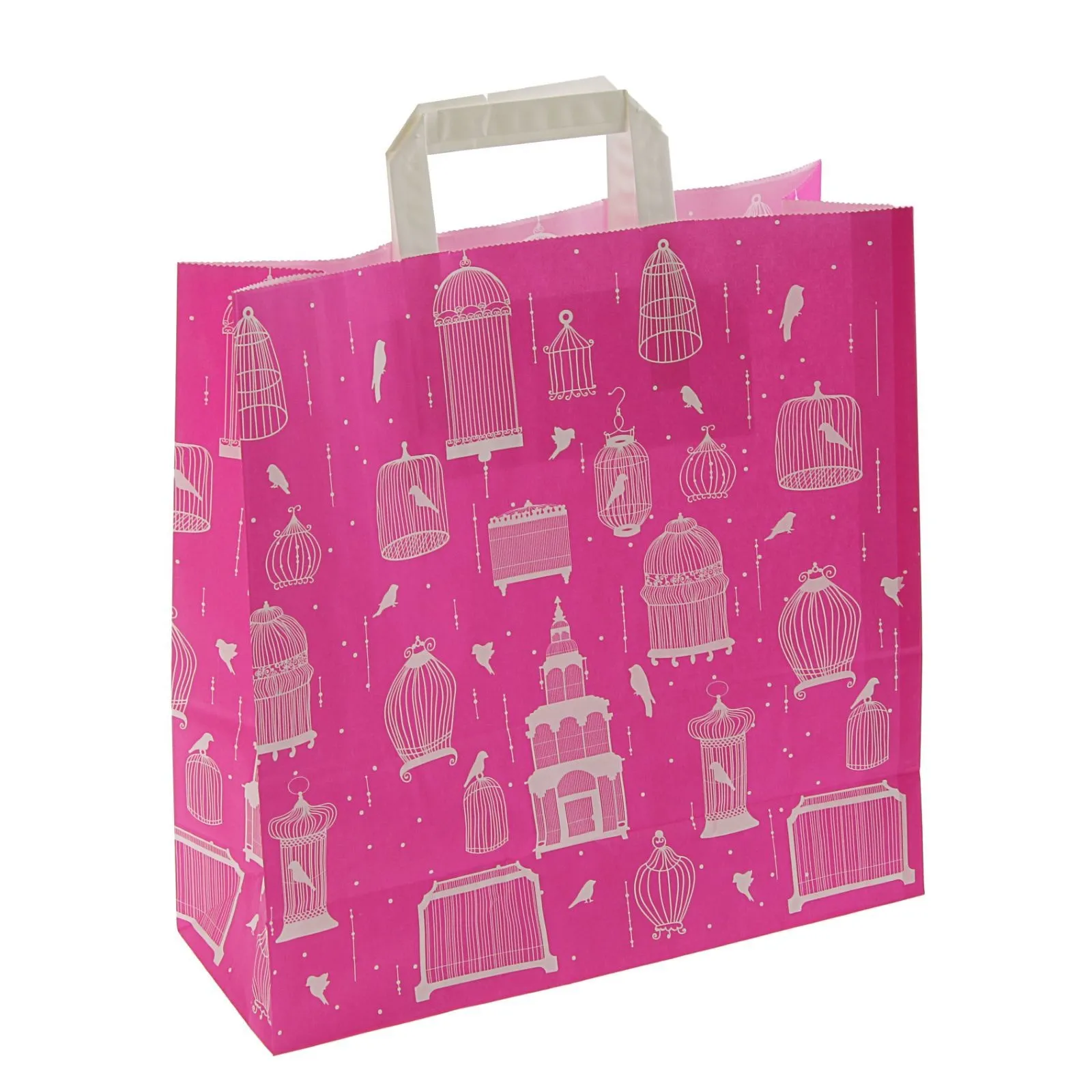 Розовые бумажные пакеты