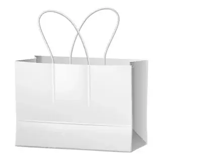 Белые бумажные пакеты