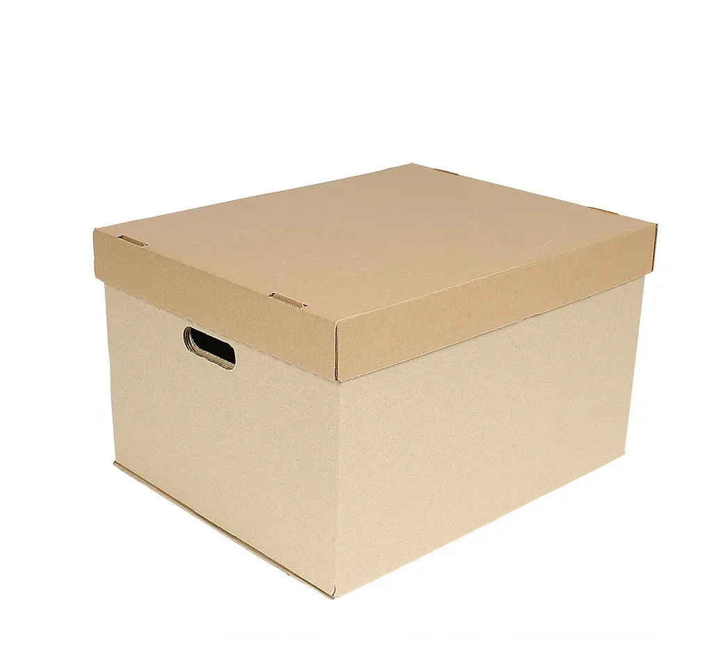 Изготовление картонных коробок с ручками и крышкой