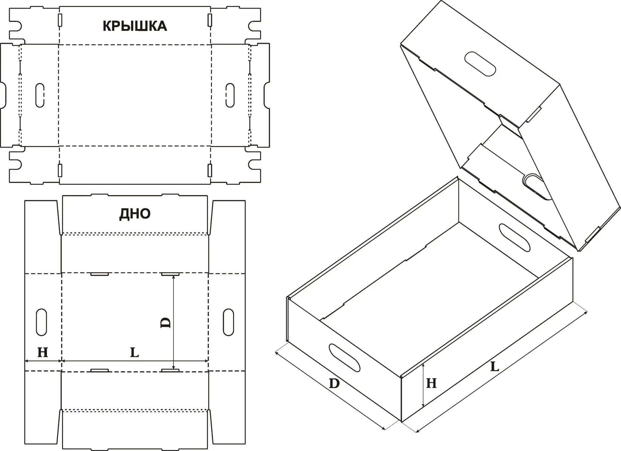 Полное руководство по сборке коробки "крышка-дно": от расчетов размеров до финишной сборки