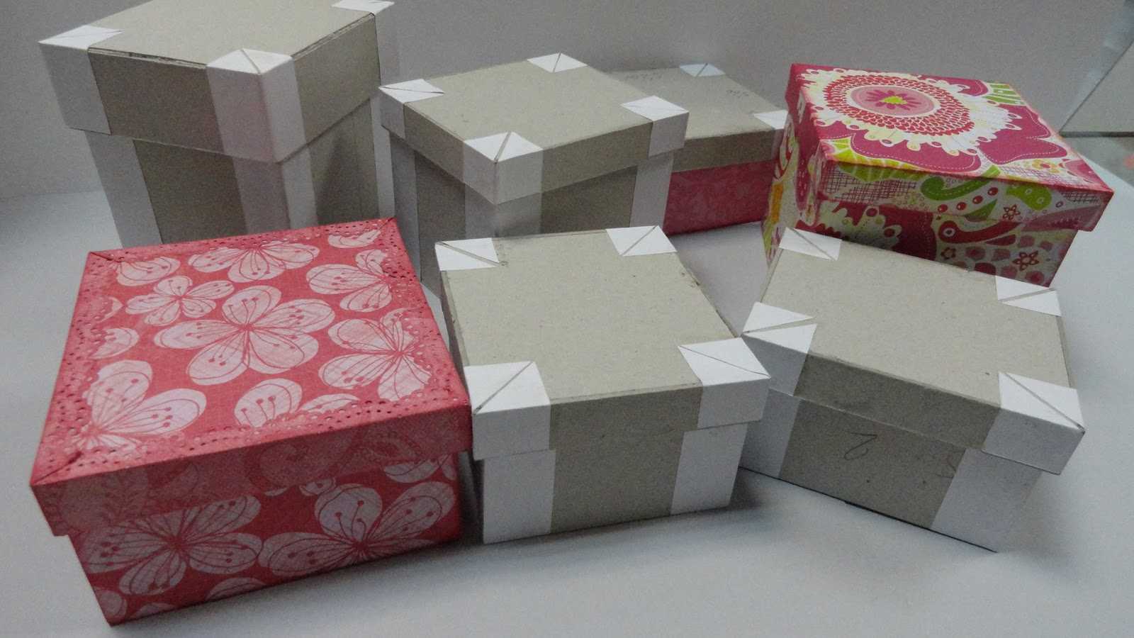 Изготовление подарочных коробок с крышкой из картона