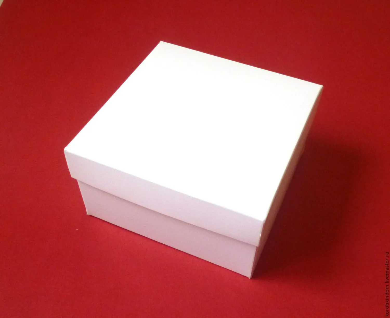 Изготовление белых коробок крышка-дно