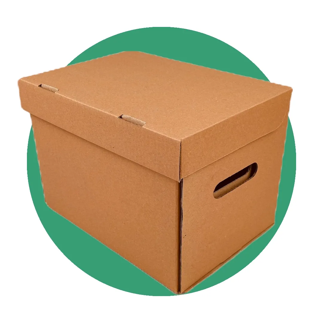 Изготовление картонных коробок с ручками и крышкой