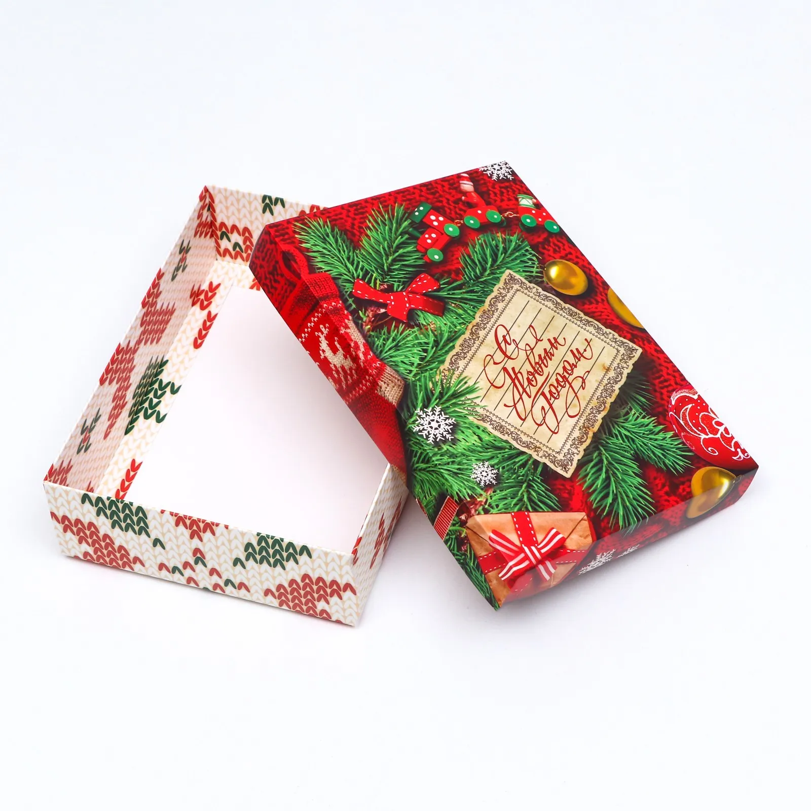 Изготовление подарочных складных коробок крышка-дно