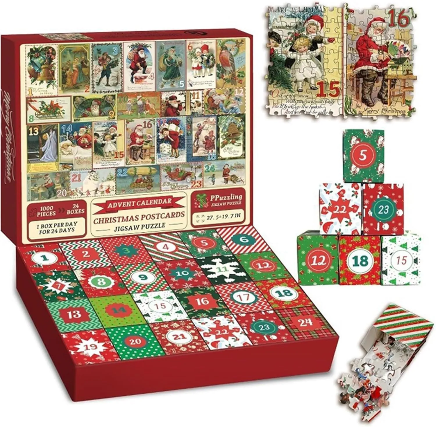 Изготовление коробок для адвент-календарей