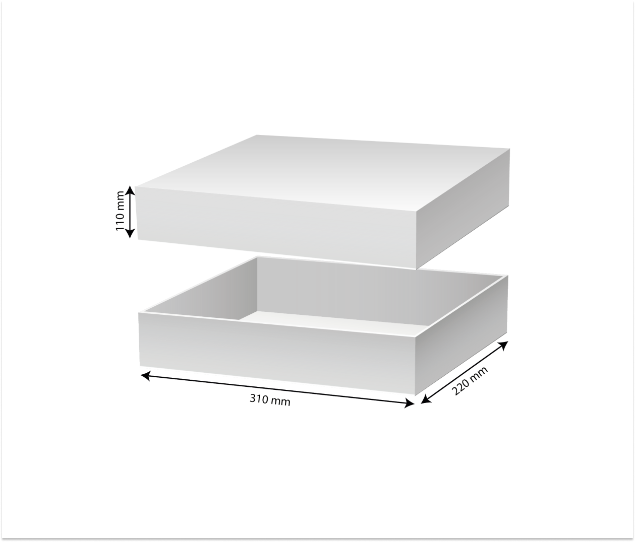 Изготовление кашированных коробок типа крышка-дно