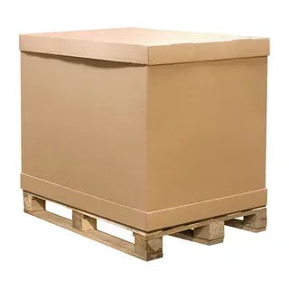 Изготовление больших картонных коробок с крышкой