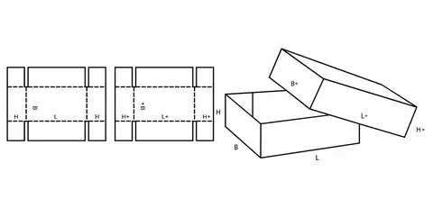 Подробная схема изготовления коробки из картона: от чертежа до готового изделия