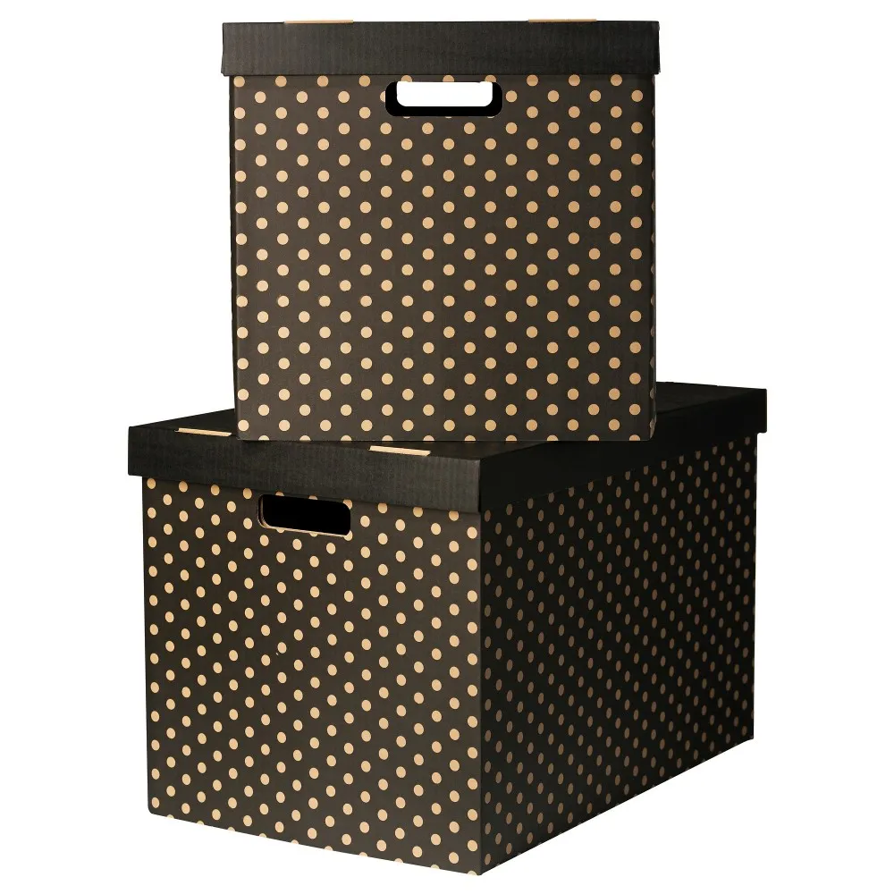 Изготовление картонных коробок с крышками для хранения