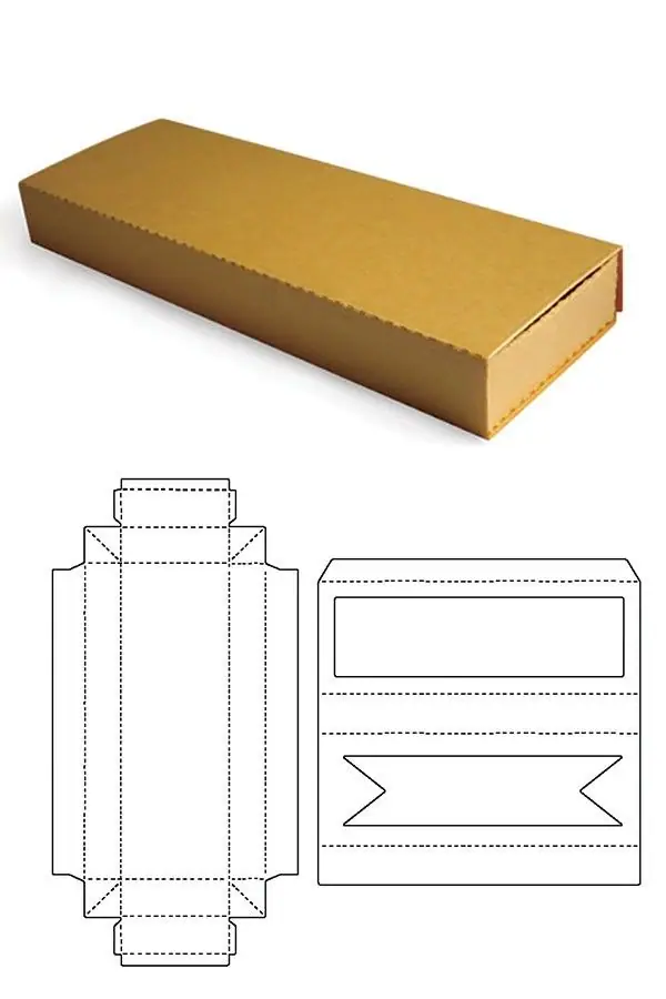 Как сделать коробку-пенал: макет для лазерной резки и ручная сборка