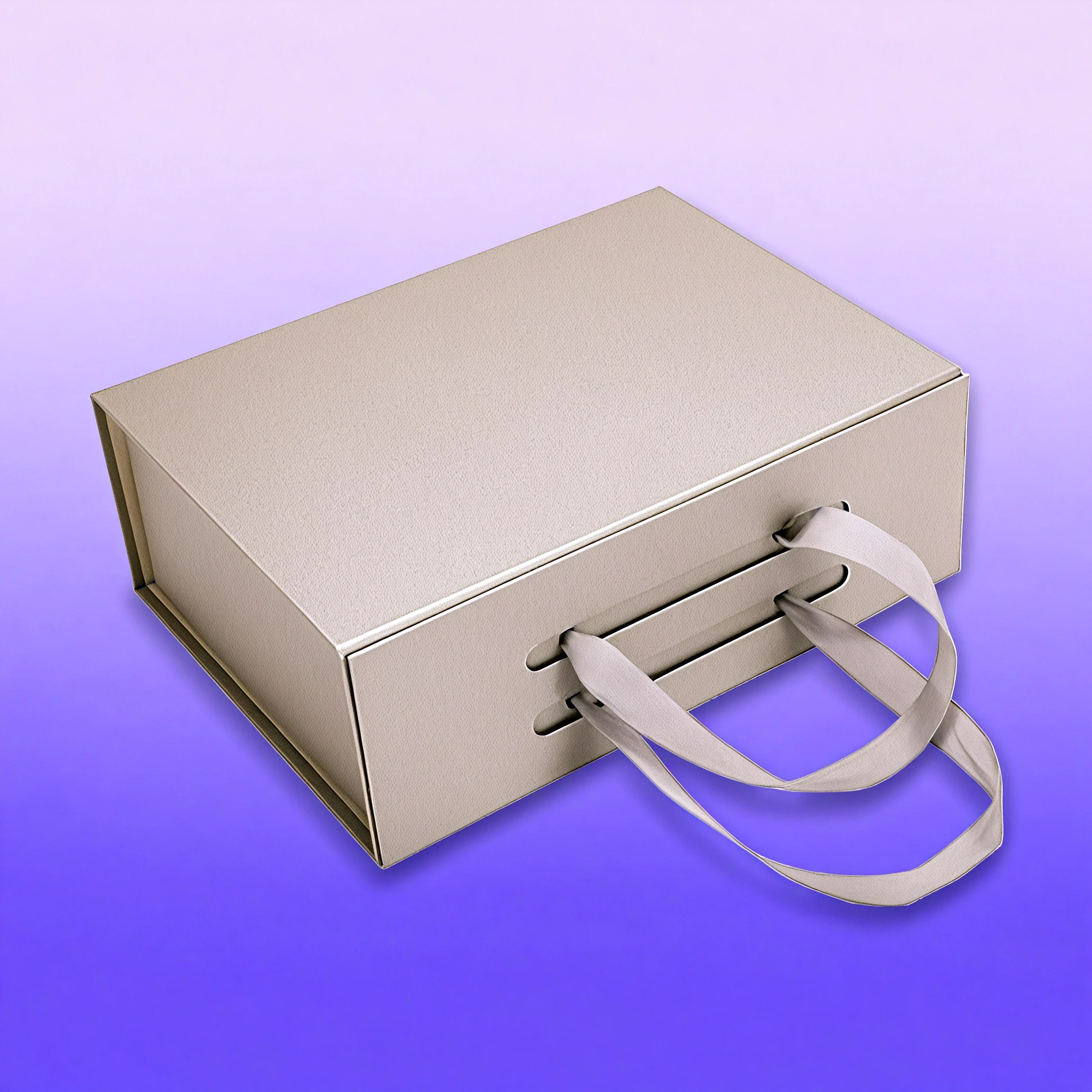 Изготовление кашированных коробок с ручкой