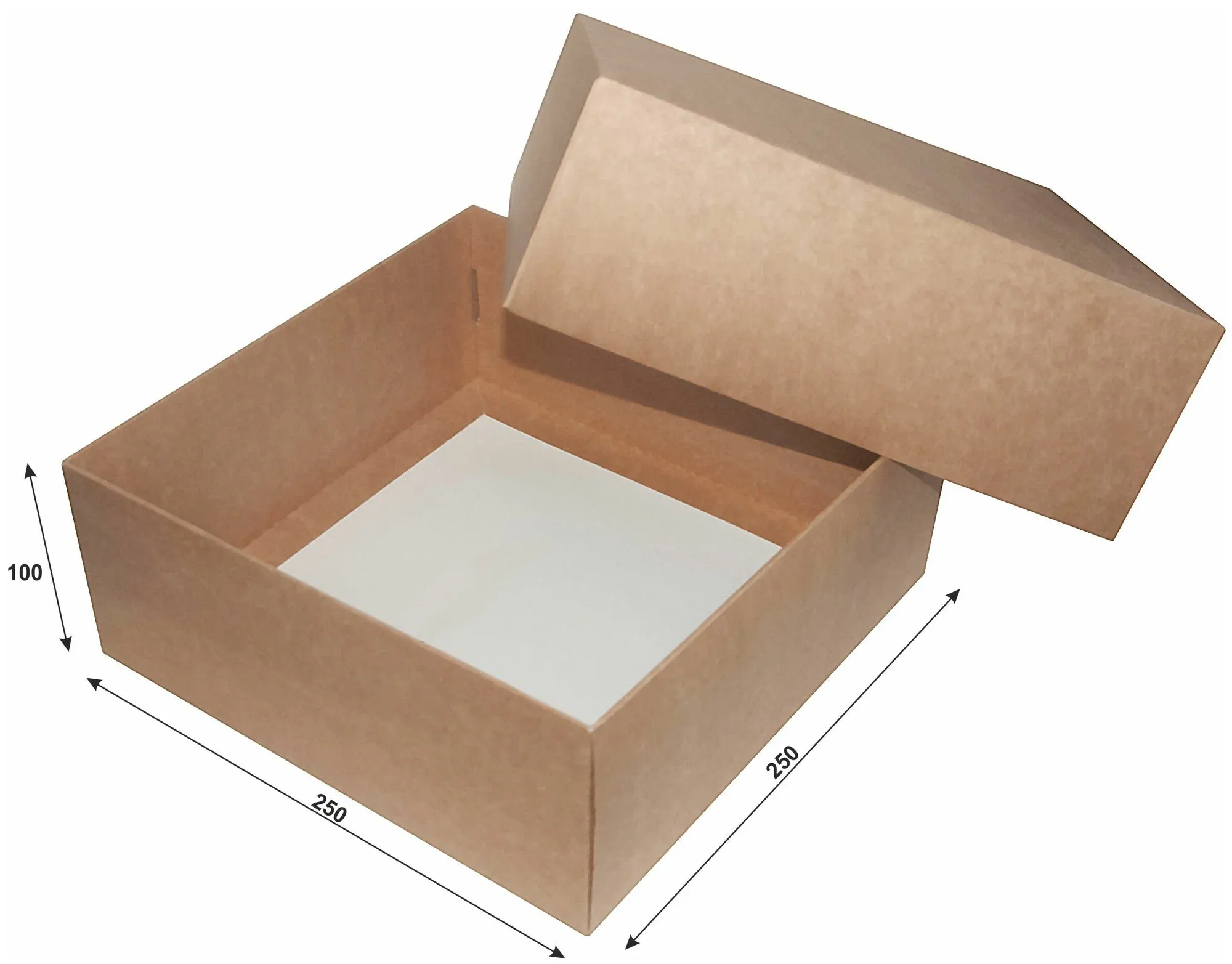 Изготовление квадратных картонных коробок с крышкой