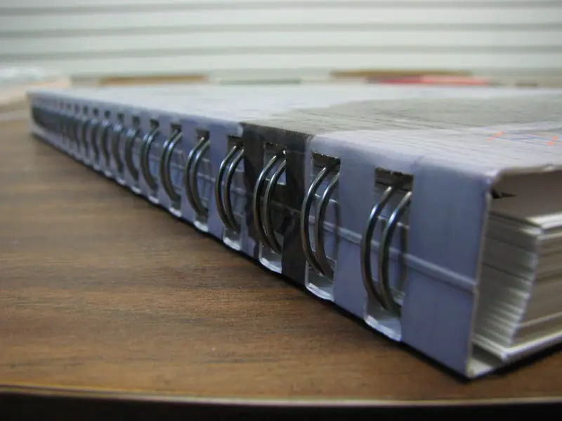 Печать книг на пружине