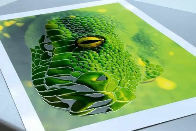 Печать с лаком 3D