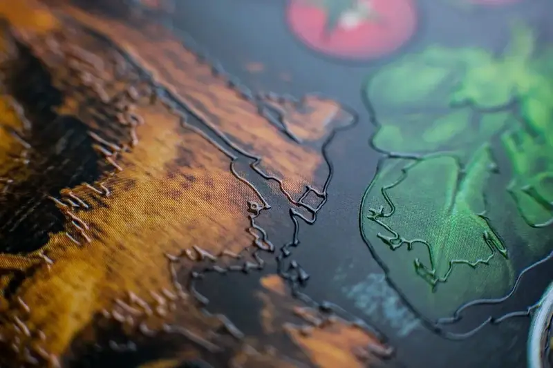 Печать с лаком 3D