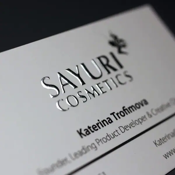 Визитки с 3D лаком