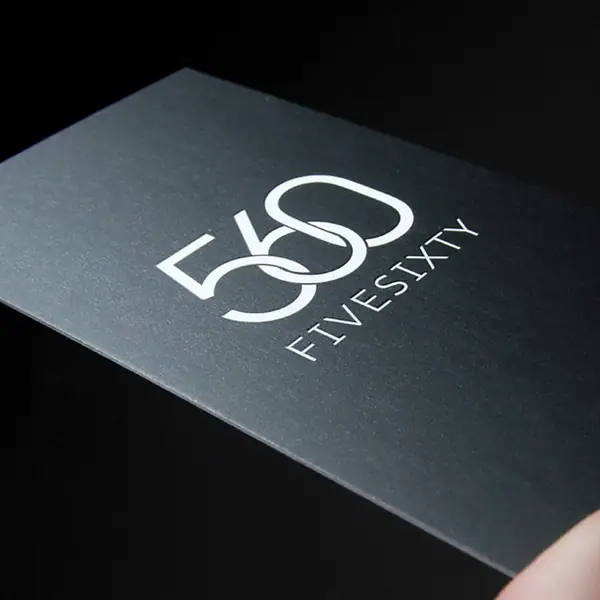 Визитки с УФ лаком