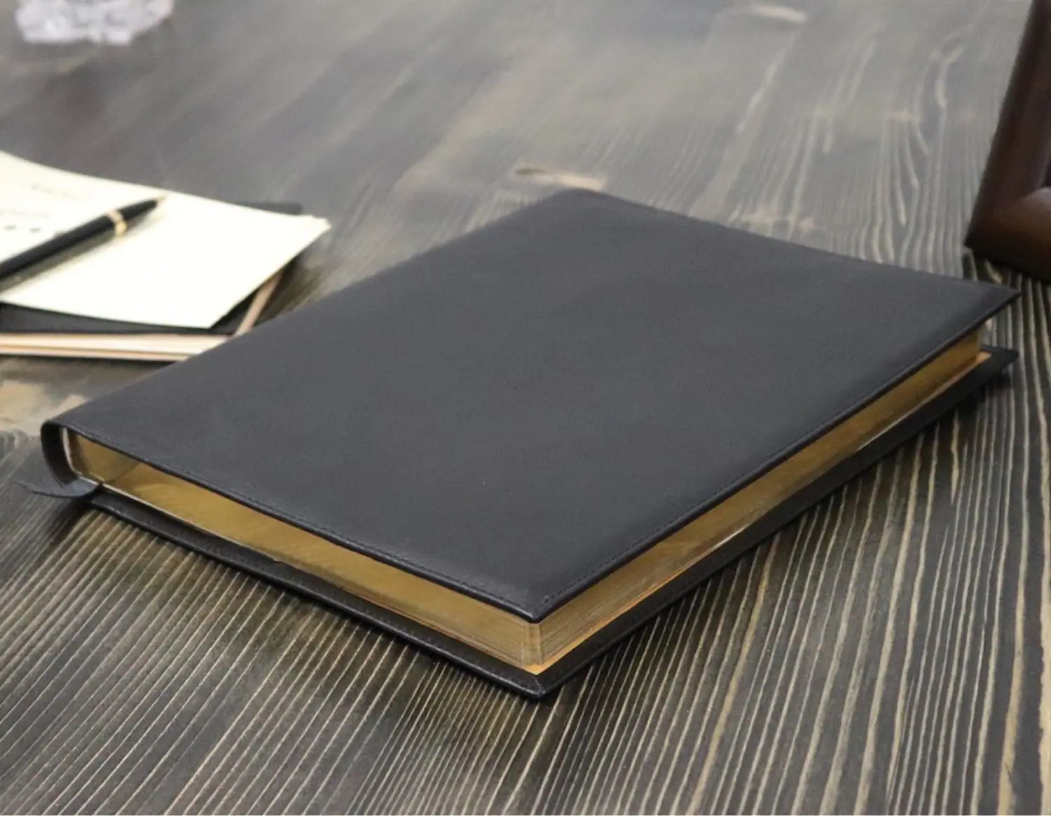 Печать кожаных блокнотов А4