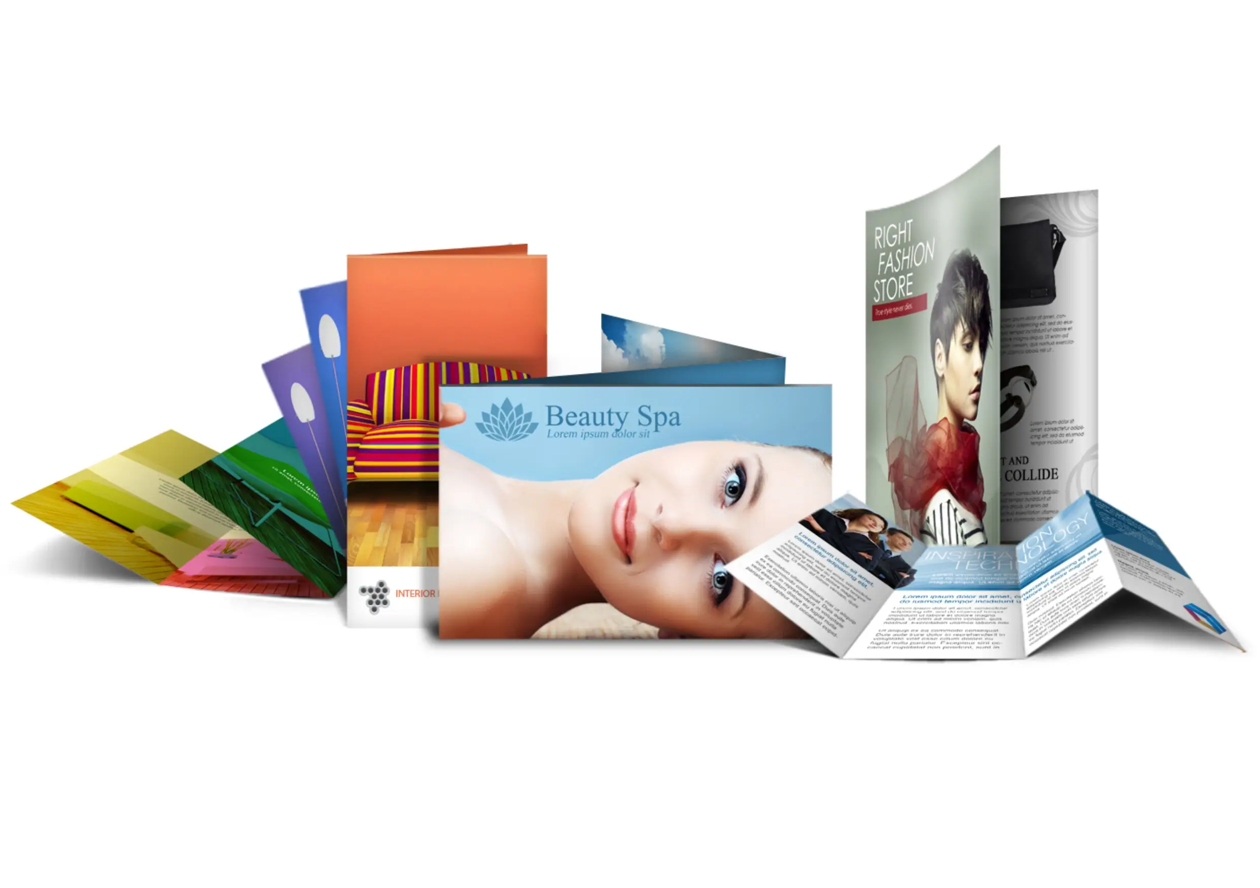 Печать мини рекламных брошюр