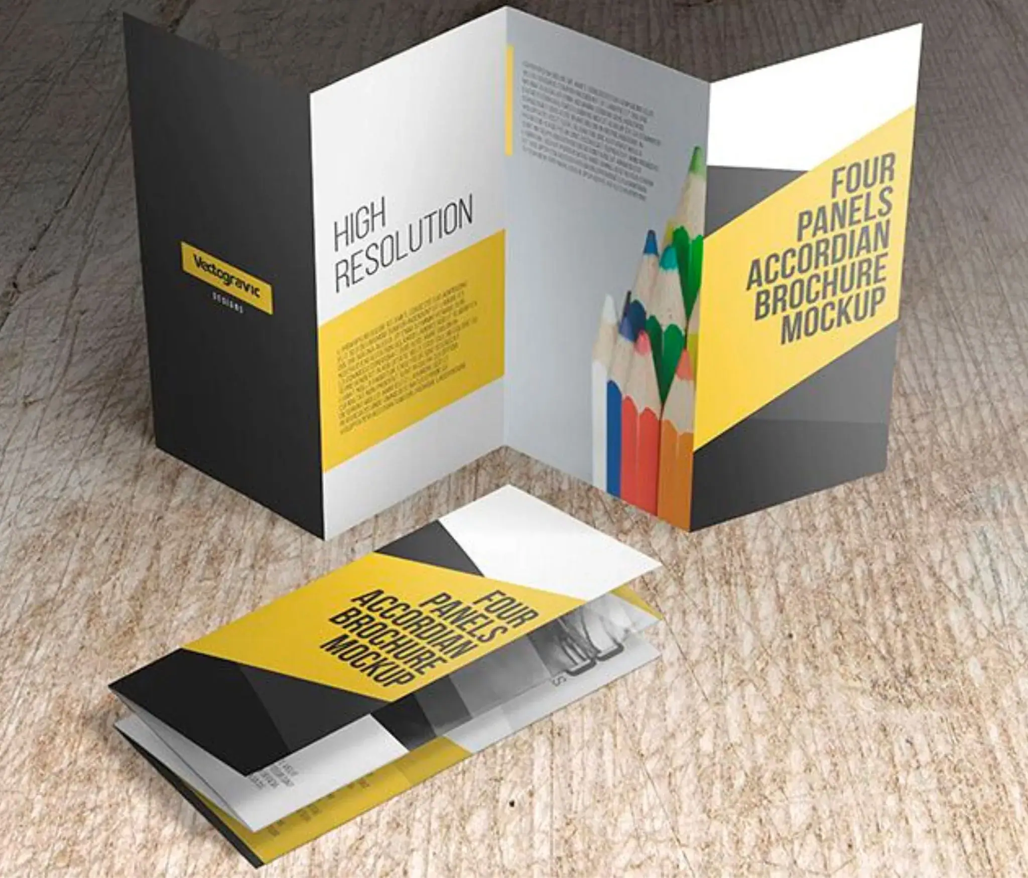 Печать рекламных брошюр гармошек