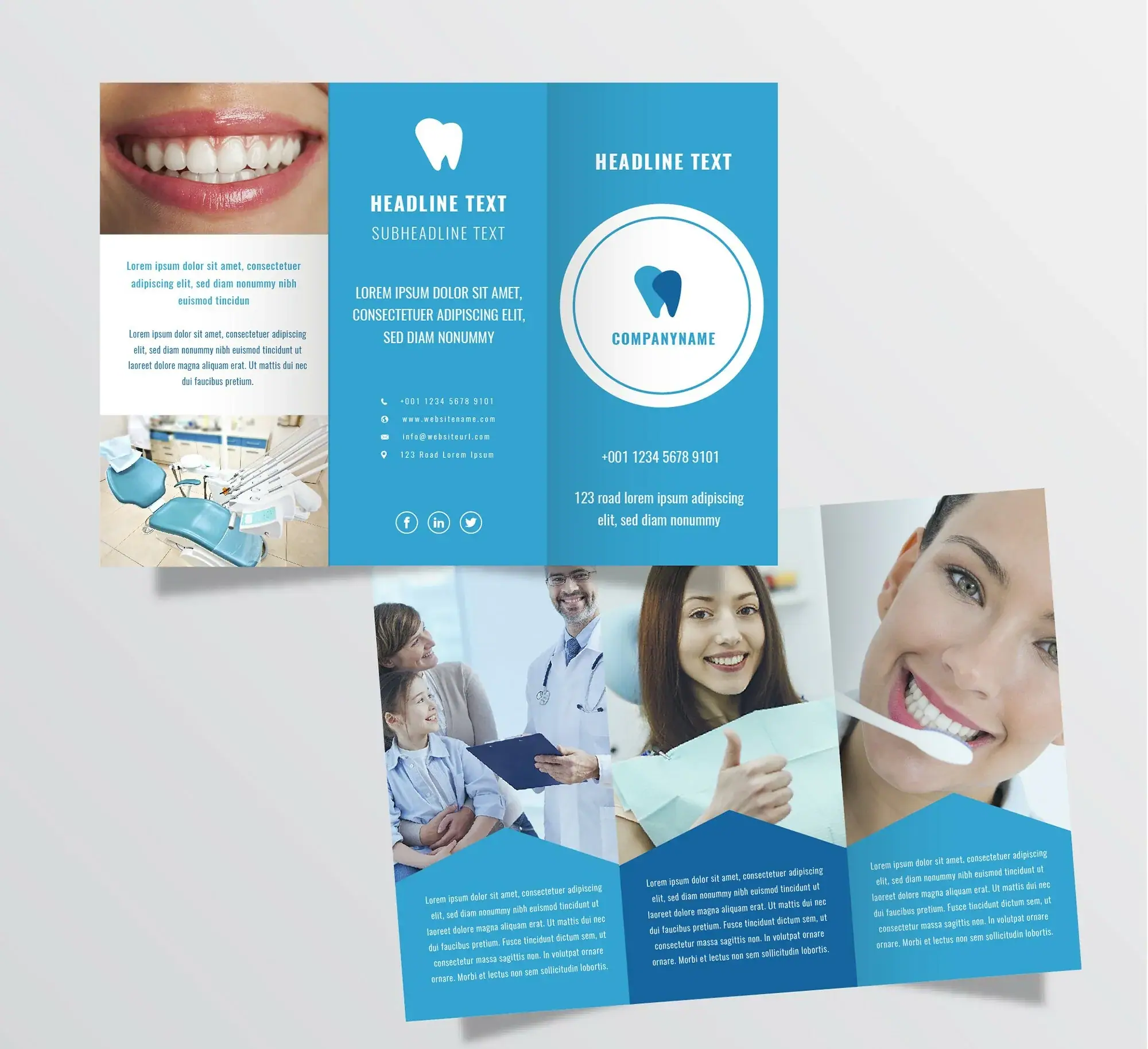 Печать рекламных брошюр стоматологической клиники