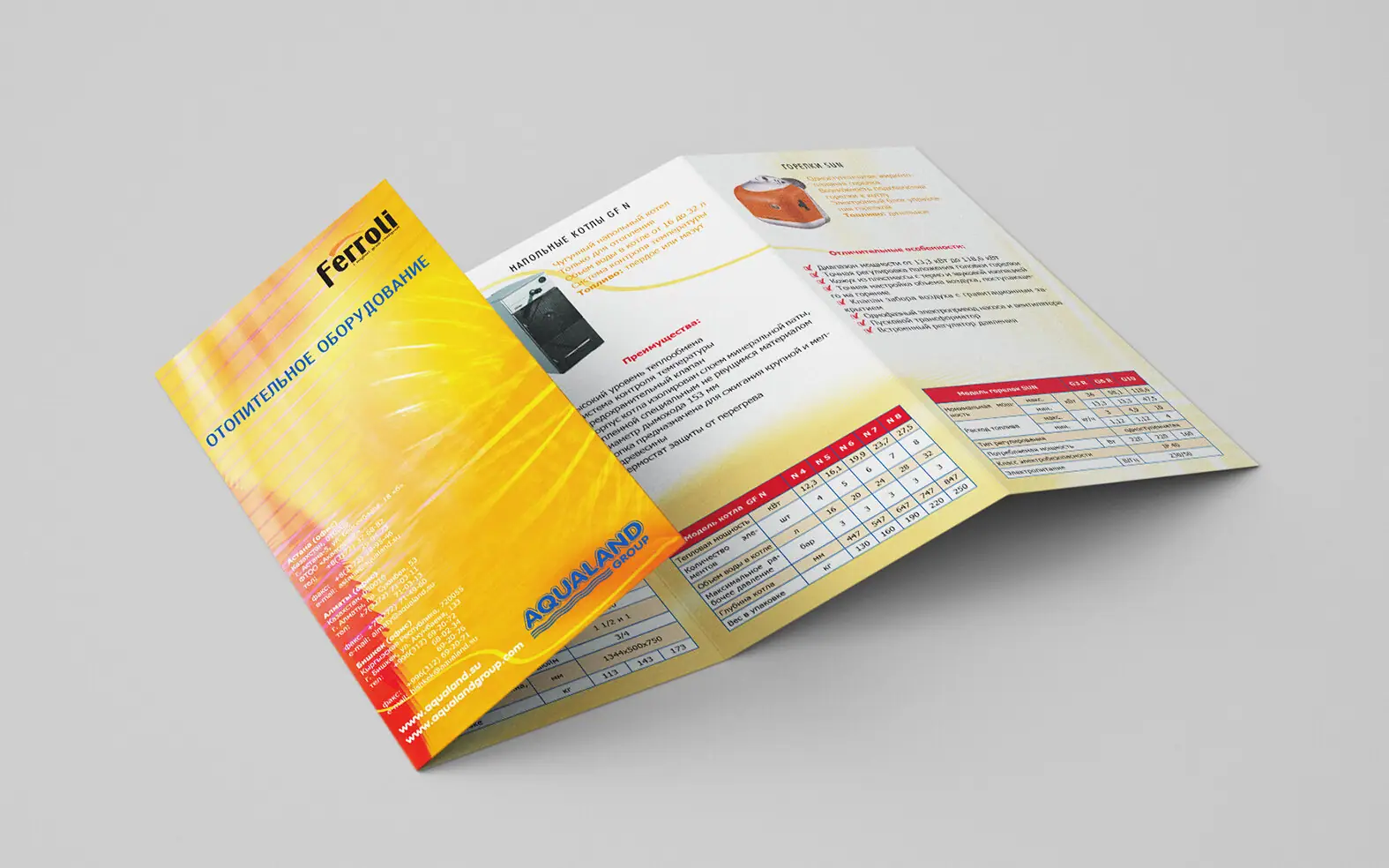 Печать рекламных буклетов А4