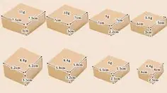 Размеры подарочных коробок