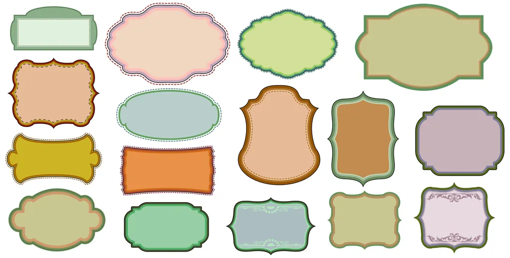 Фигурные этикетки