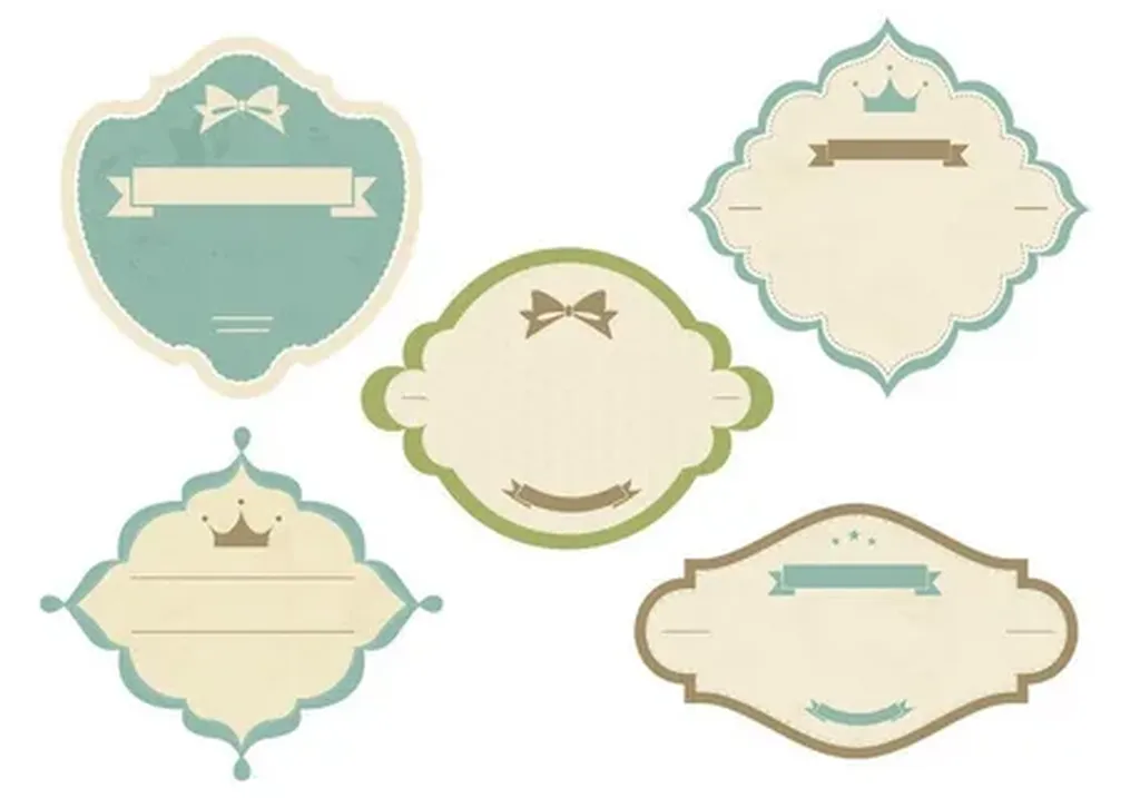 Фигурные этикетки