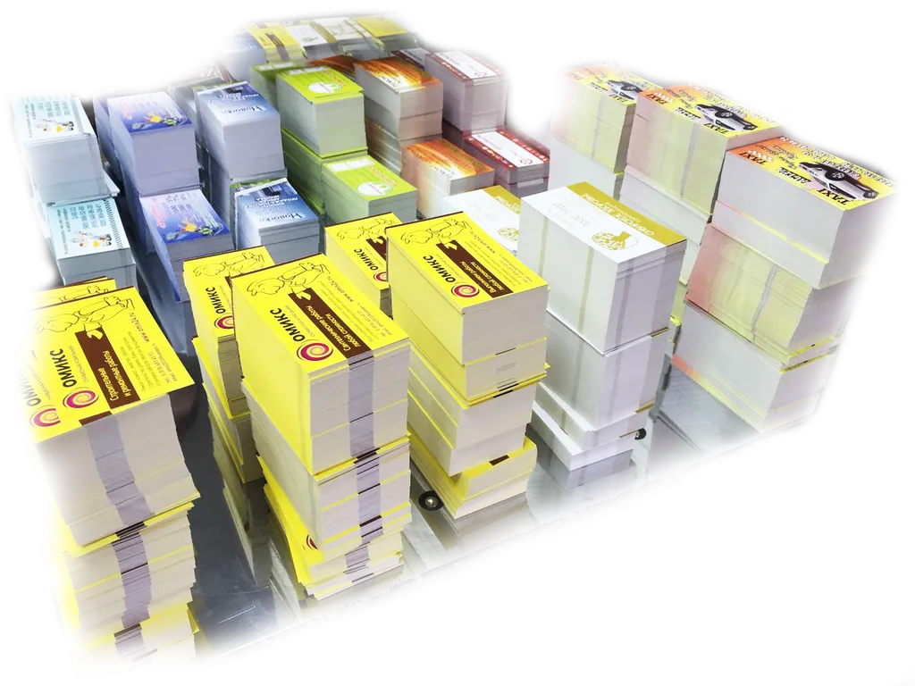 Изготовление 1000 штук визиток