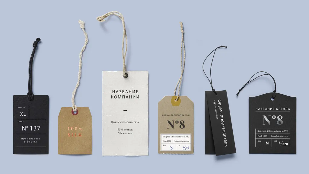 Изготовление бирок и ярлыков на одежду