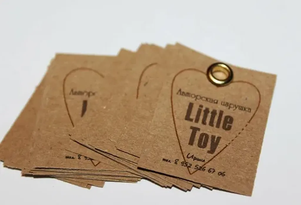 Изготовление бирок из картона