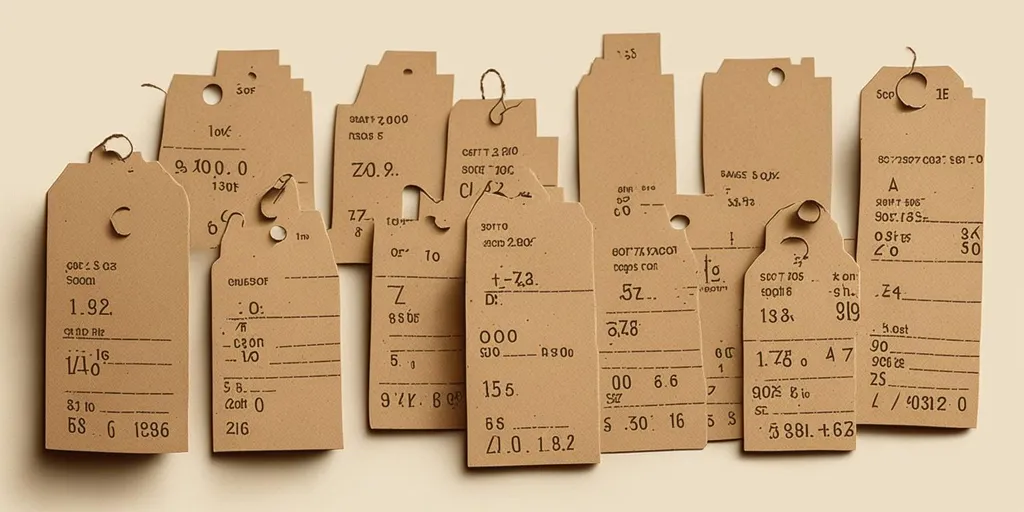 Изготовление бирок из картона