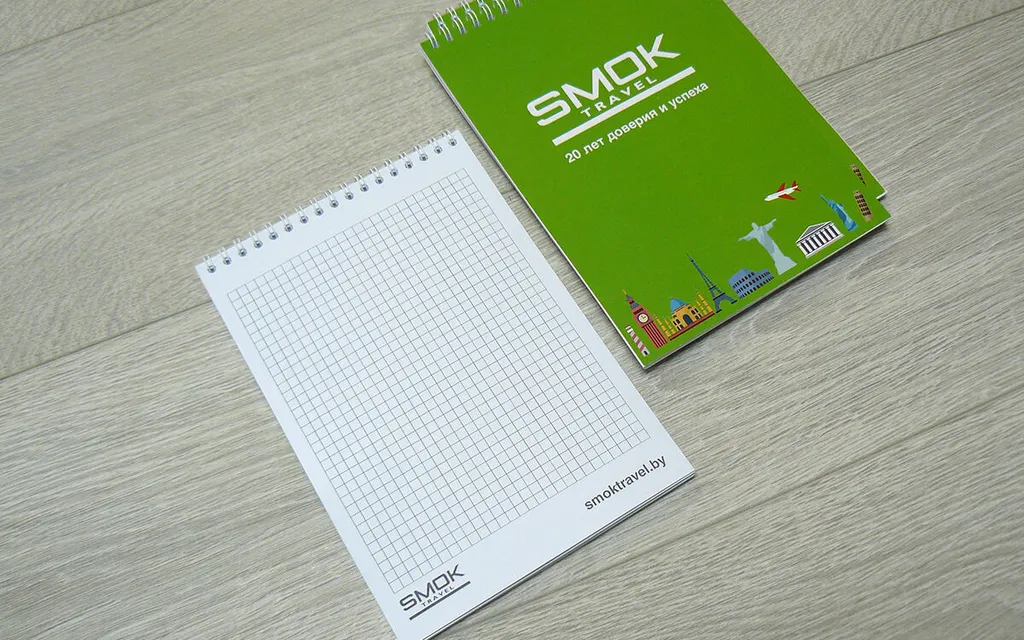 Изготовление блокнотов с логотипом компании